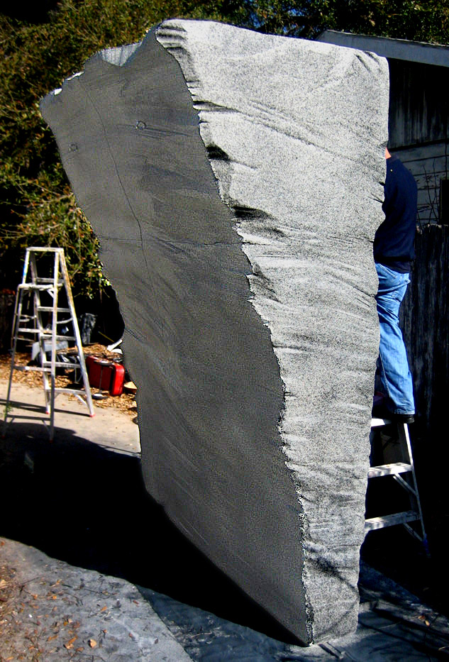 Shag Carpet for Dell Computers - Faux rock climbing wall (freestanding)
